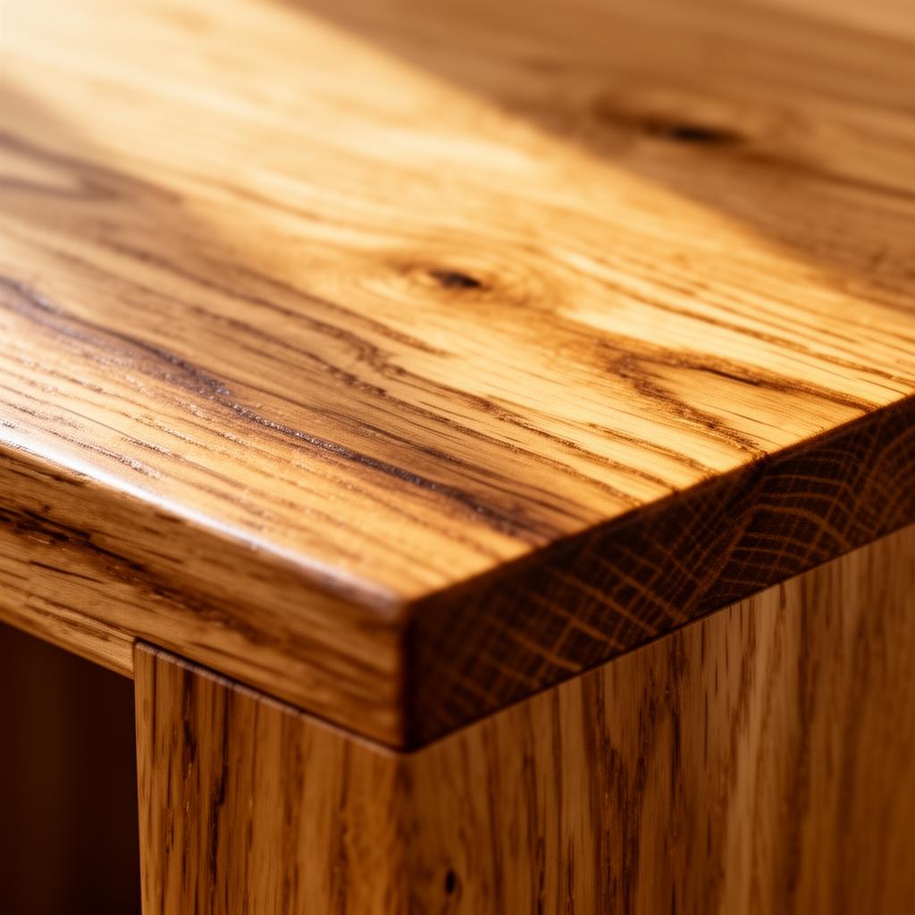 Solid oak surface sample